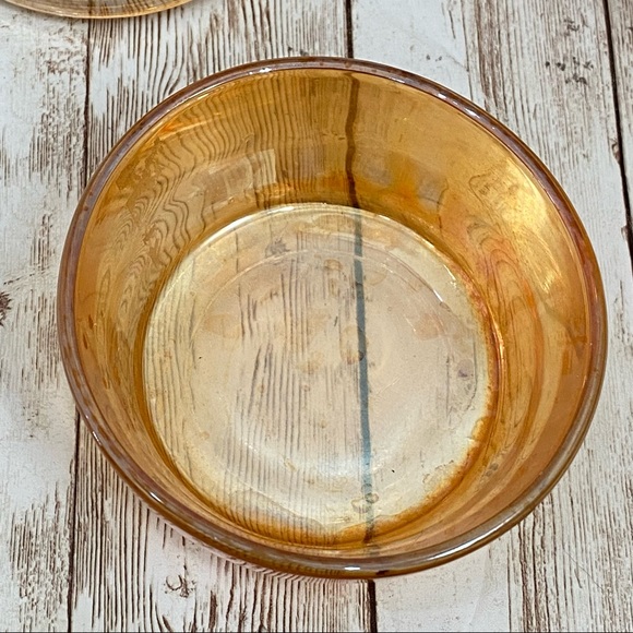 Vintage Accents Vintage Marigold Carnival Glass Scottie Dog Candy